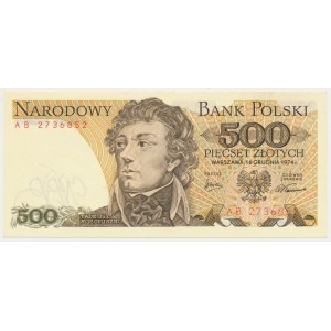500 zloty 1974 - AB