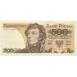 500 zloty 1976 - AU