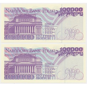 100 000 PLN 1993 - AD a AE (2ks)