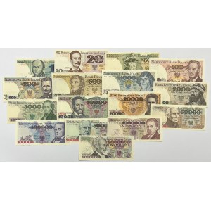 PRL, zestaw banknotów (16szt)