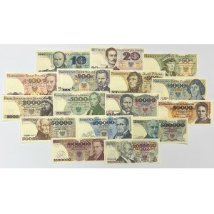 PRL, Banknotensatz (16 Stück)