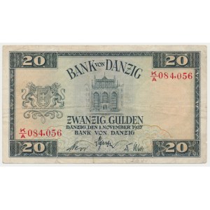 Danzig, 20 guldenov 1937 - K/A