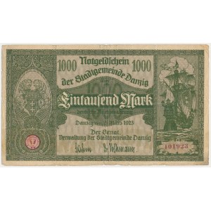 Gdansk, 1,000 marks 1923