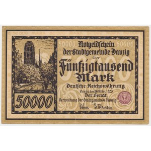 Gdansk, 50,000 marks 1923