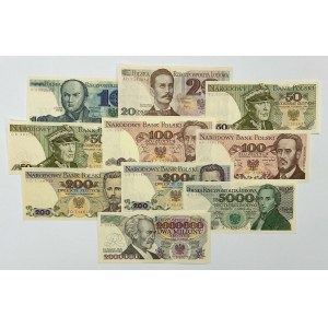 PRL, zestaw banknotów (10szt)