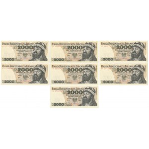 2.000 złotych 1979 - MIX serii (7szt)