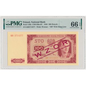 100 złotych 1948 - WZÓR kolekcjonerski - KR