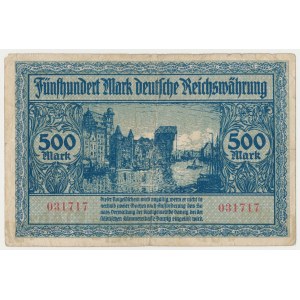 Gdansk, 500 marks 1922