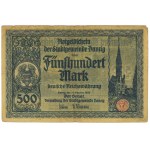 Gdansk, 500 marks 1922