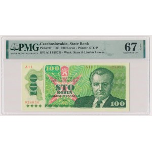 Tschechoslowakei, 100 Korun 1989