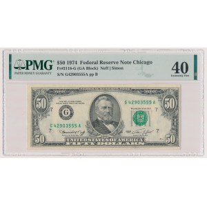 USA, 50 dolarů 1974 - Chicago