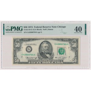USA, 50 Dollars 1974 - Chicago