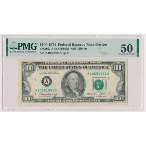 USA, 100 Dollars 1974 - Boston