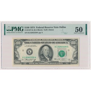 USA, 100 dolarů 1974 - Dallas