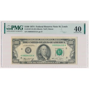 USA, 100 dolarů 1974 - St. Louis