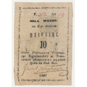 Tomaszów, Propinacja Rogużańska, 10 kopiejek 1861