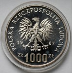 Próba SREBRO 1.000 złotych 1987 Wrocław