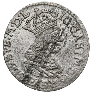 Jan II Kazimír VI. krakovský 1662 AT - bez hranic