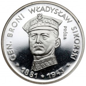 Striebro 100 zlatých 1981 Wladyslaw Sikorski