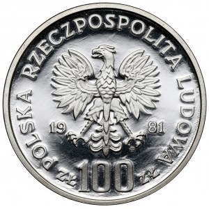 Próba SREBRO 100 złotych 1981 Władysław Sikorski