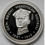 Próba SREBRO 100 złotych 1981 Władysław Sikorski