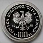 Próba SREBRO 100 złotych 1981 Władysław Sikorski