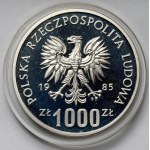 Próba SREBRO 1.000 złotych 1985 40 lat ONZ