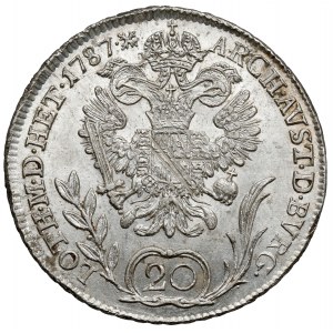 Rakúsko, Jozef II, 20 krajcars 1787-B