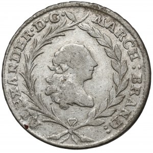 Brandenburg-Ansbach, Karl Alexander, 20 krajcars 1763-S