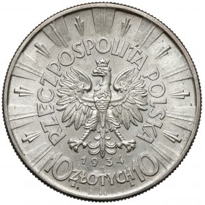 Piłsudski 10 złotych 1934 - urzędowy