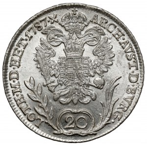 Austria, Joseph II, 20 kreuzer 1787-B, Kremnitz