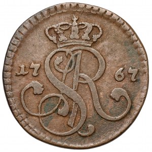 Poniatowski, Penny 1767-G, Krakov - širší disk - pěkný