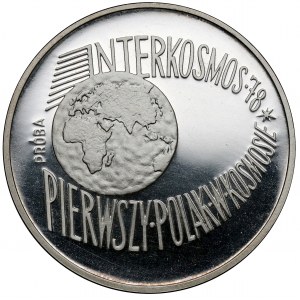 Vzorek SILVER 100 zlato 1978 Intercosmos