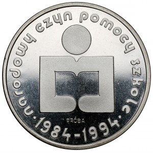 Próba SREBRO 1.000 złotych 1986 Narodowy Czyn Pomocy Szkole