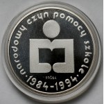 Próba SREBRO 1.000 złotych 1986 Narodowy Czyn Pomocy Szkole
