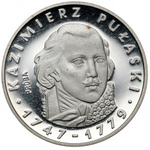 Vzorka SILVER 100 zlatých 1976 Casimir Pulaski