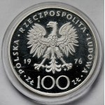 Próba SREBRO 100 złotych 1976 Kazimierz Pułaski