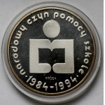 Próba SREBRO 1.000 złotych 1986 Narodowy Czyn Pomocy Szkole