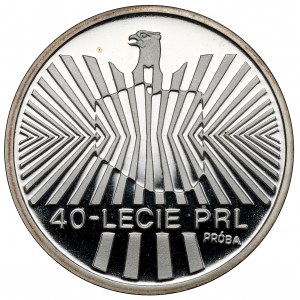 Vzorek STŘÍBRO 1 000 1984 40. výročí Polské lidové republiky