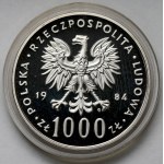 Vzorek STŘÍBRO 1 000 1984 40. výročí Polské lidové republiky