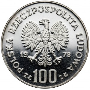 Próba SREBRO 100 złotych 1978 Adam Mickiewicz