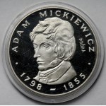 Próba SREBRO 100 złotych 1978 Adam Mickiewicz