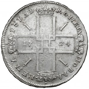 Russia, Peter I, Rouble 1724