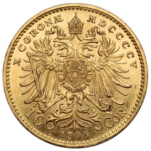 Austria, Francis Joseph I, 10 coron 1905