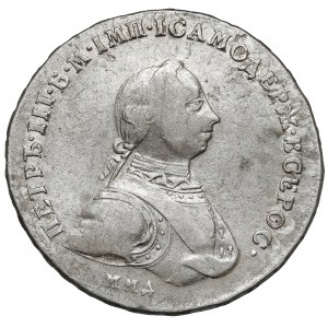 Russland, Peter III., Rubel 1762