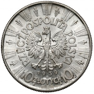 Piłsudski 10 złotych 1939