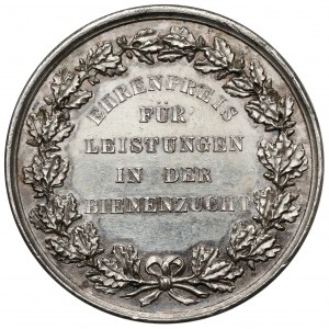 Německo, Prusko-Brandenburg, Friedrich Wilhelm III (1797-1840), medaile bez data - Ehrenpreis für Leistungen in der Bienenzucht
