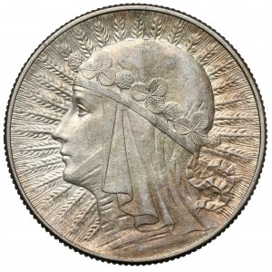 Hlava ženy 5 zlatých 1933