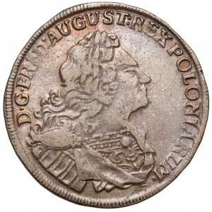 August II Silný, guldeny (2/3 toliarov) 1722 IGS, Drážďany