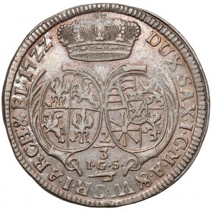 August II Silný, Gulden (2/3 tolaru) 1722 IGS, Drážďany